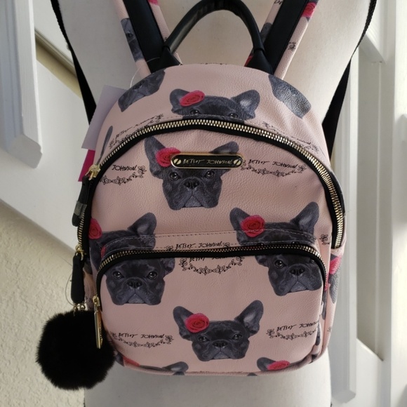 betsey johnson frenchie backpack